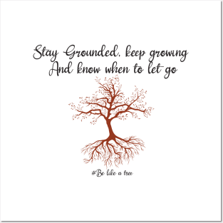 Stay grounded, keep hrowing know when to let go Posters and Art